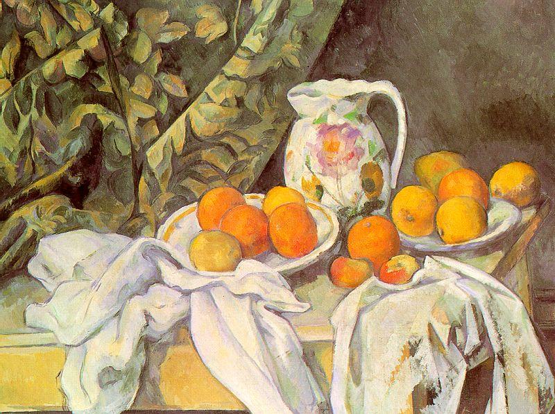 Paul Cezanne Still Life with Drapery Sweden oil painting art
